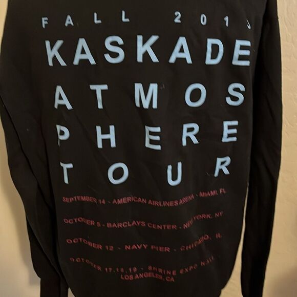 Kaskade Atmosphere 2013 Black Tour Hoodie Sweatshirt - Picture 8 of 9